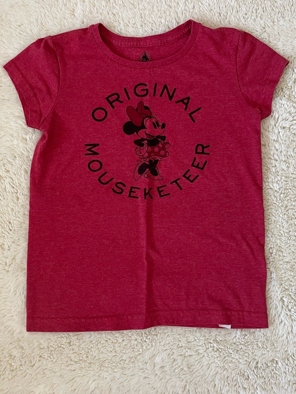 Red Minnie Mouse Graphic Tee for Kids Sz 7/8